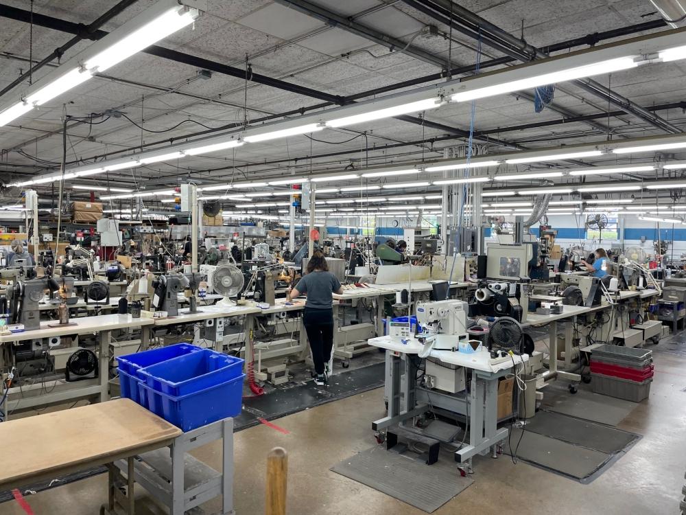 Inside Ridell Shoes factory